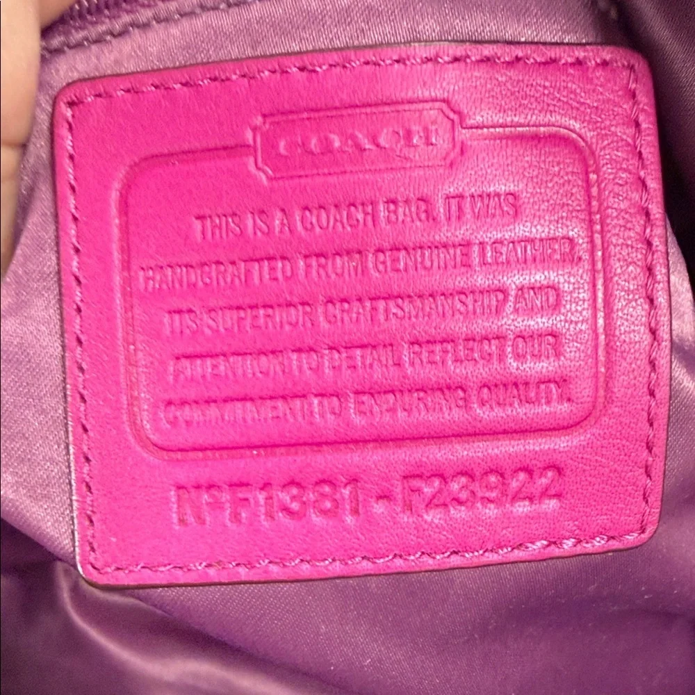 Coach Purple and Pink shoulder bag
